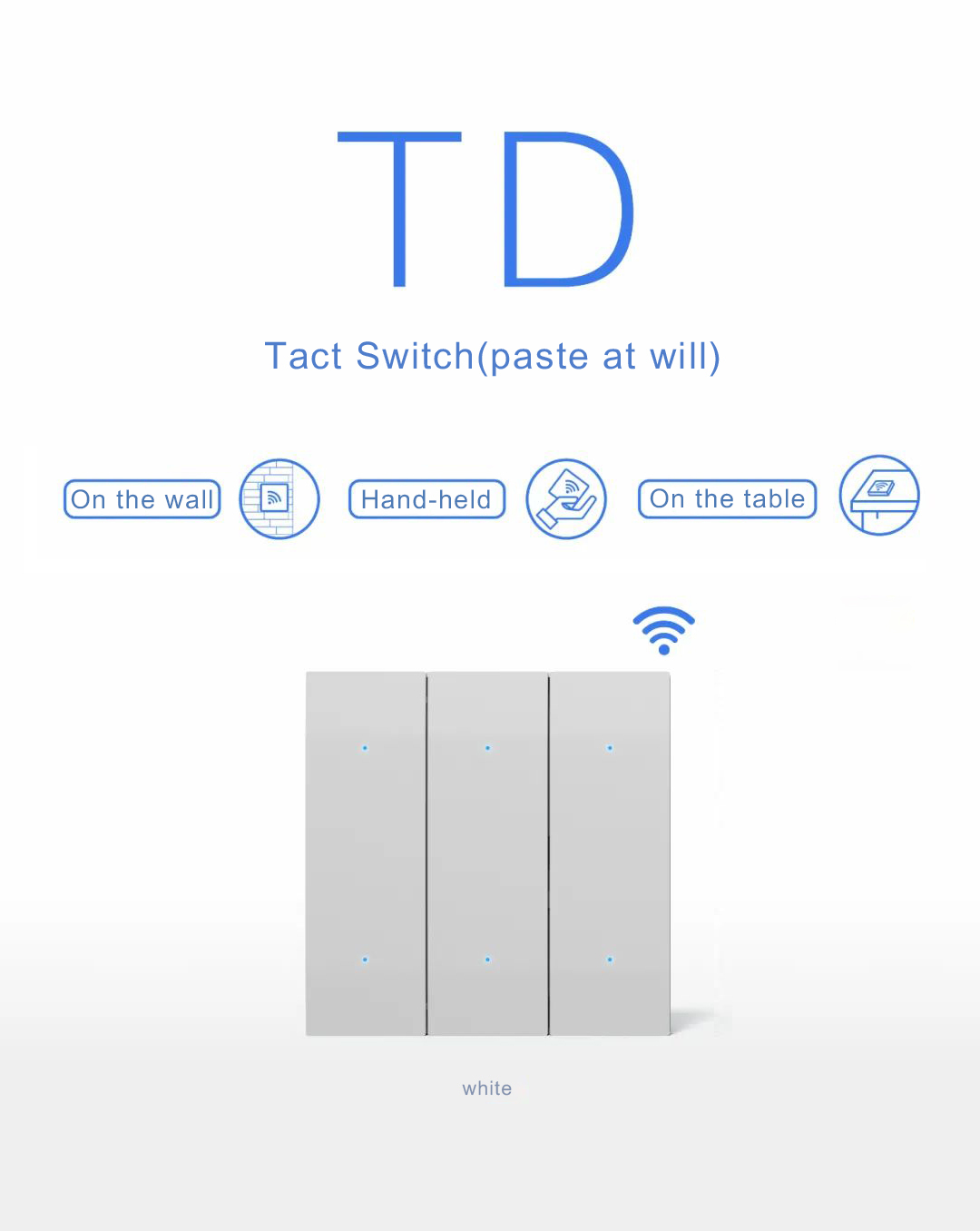 Smart Wall Switch Zigbee Wireless Light / Scene Switch For Home