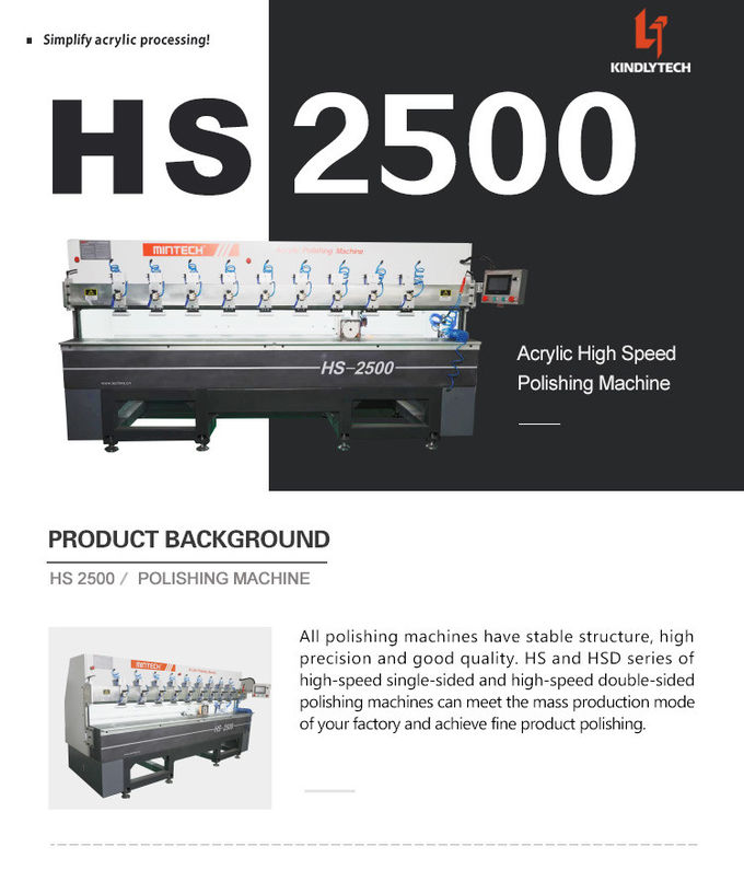 2000watt Acrylic Edge Polishing Machine , 200cm/Min Glass Edge Polisher