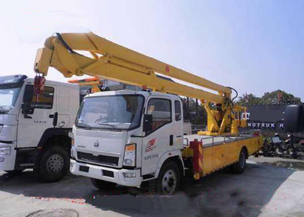 Quality Sinotruk Howo Aerial Lift Truck , 8 - 24 Meters Height Aerial Bucket Truck for sale