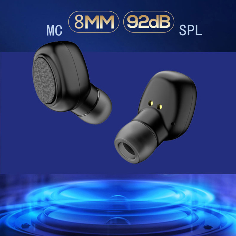 Cell Phone Bluetooth Headset Earpiece , Mono Bluetooth Earbud V5.0 20H-20kHz