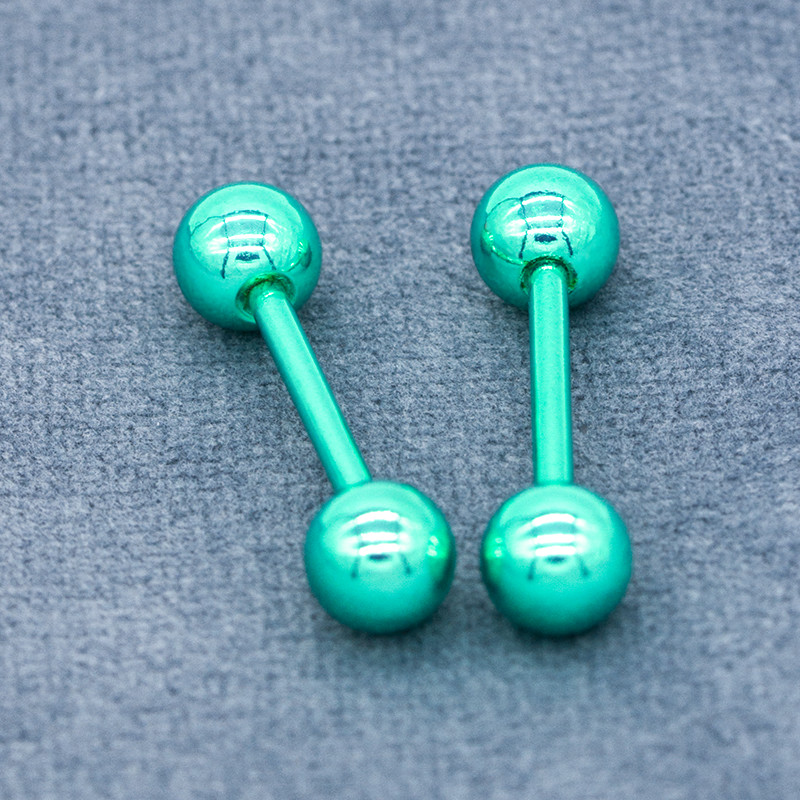 Classical Styles Nipple Piercing Barbell Jewelry 316L Stainless Steel 14G 15mm