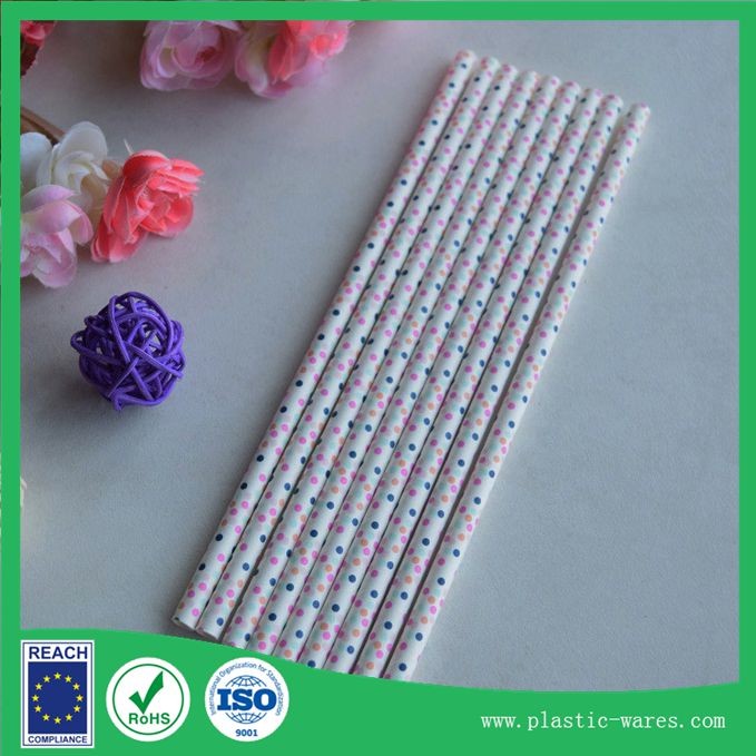 Straight Paper water drinking straw for Wedding Birthday Party disposable paper drink straws