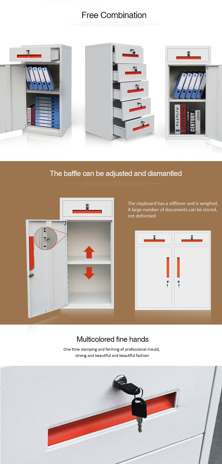 3 Sections Half Height Cabinet