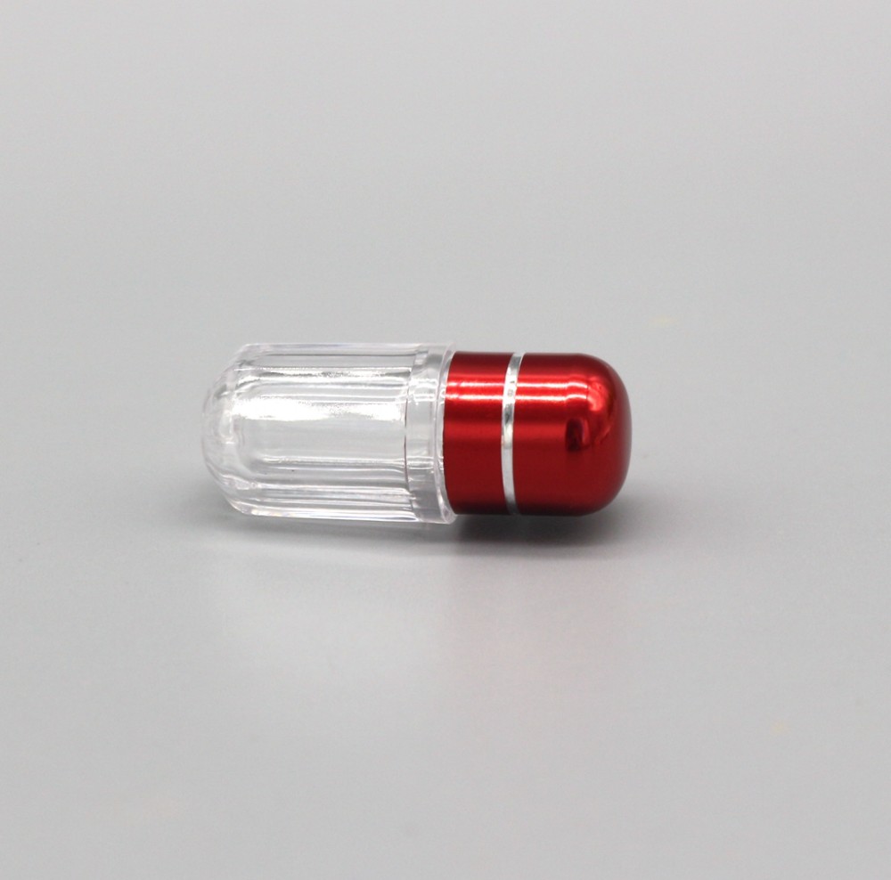 Plastic Blister Single Pill Container 3ml ISO9001 Metal Cap