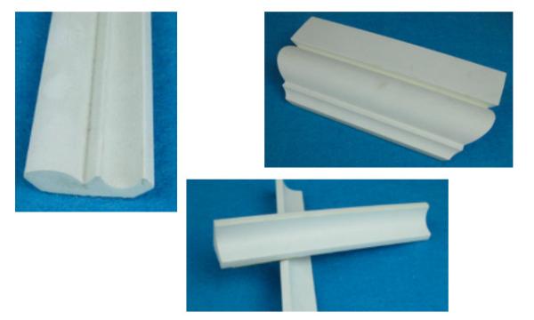 Exterior UV-Proof PVC Trim Profiles / 12ft Length Vinyl Trim Board For Bars