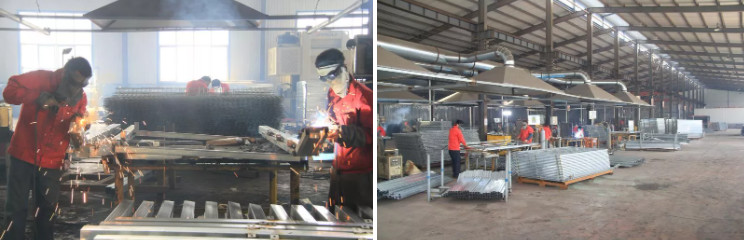 Galvanised Steel Security Palisade Fencing W Section 2.5*2.75m