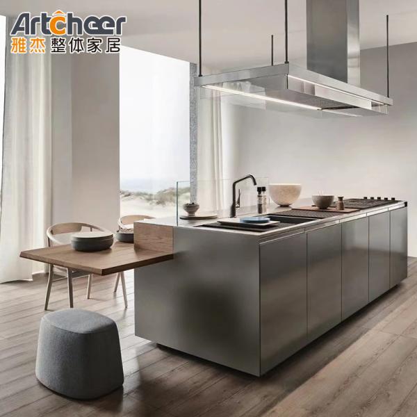 Base Cabinets Luxury Italian Design Modern Kitchen Cabinet Set Stone Top Wood