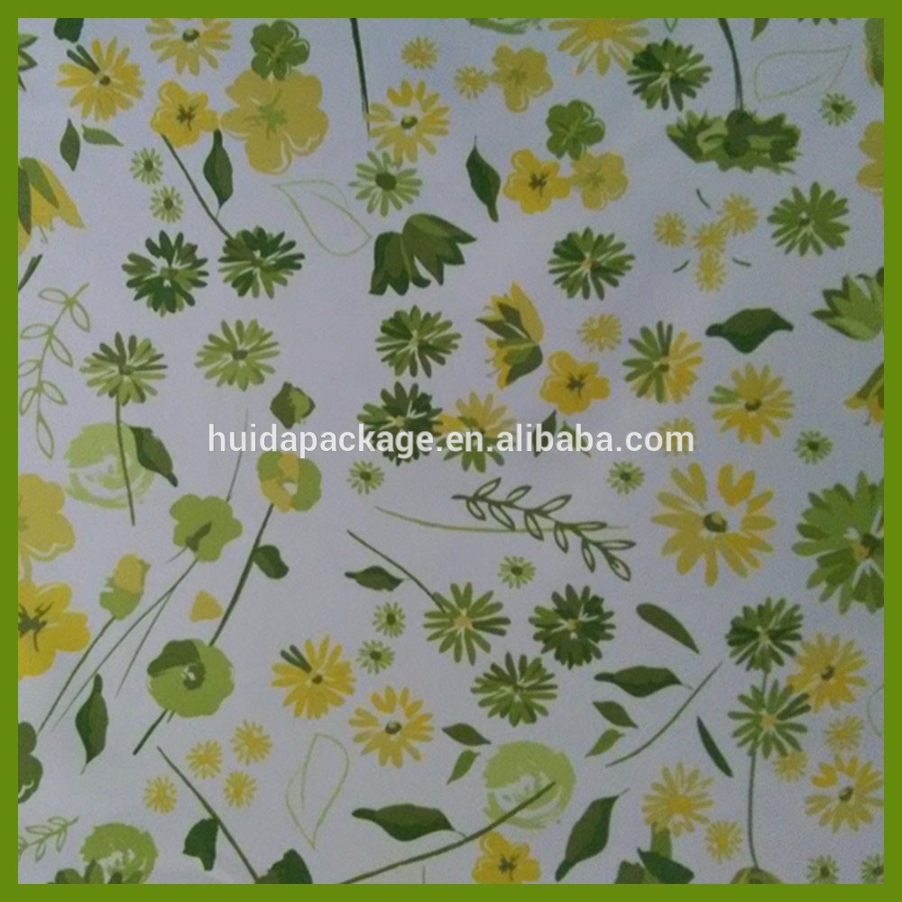 Freshness spring style printed flower table decration cloth made by BSCI audit supplier