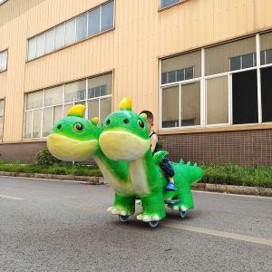 Simulation Animatronic Dinosaur Ride , Walking Remote Control Dinosaur