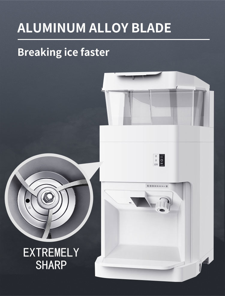 Bar Office Electric Snow Cone Maker Restaurant Commercial Ice Shaver