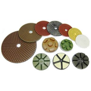  3&quot; metal and resin Hybrid Transitional diamond grinding pads with velcro backing for concrete floor polishing Manufactures