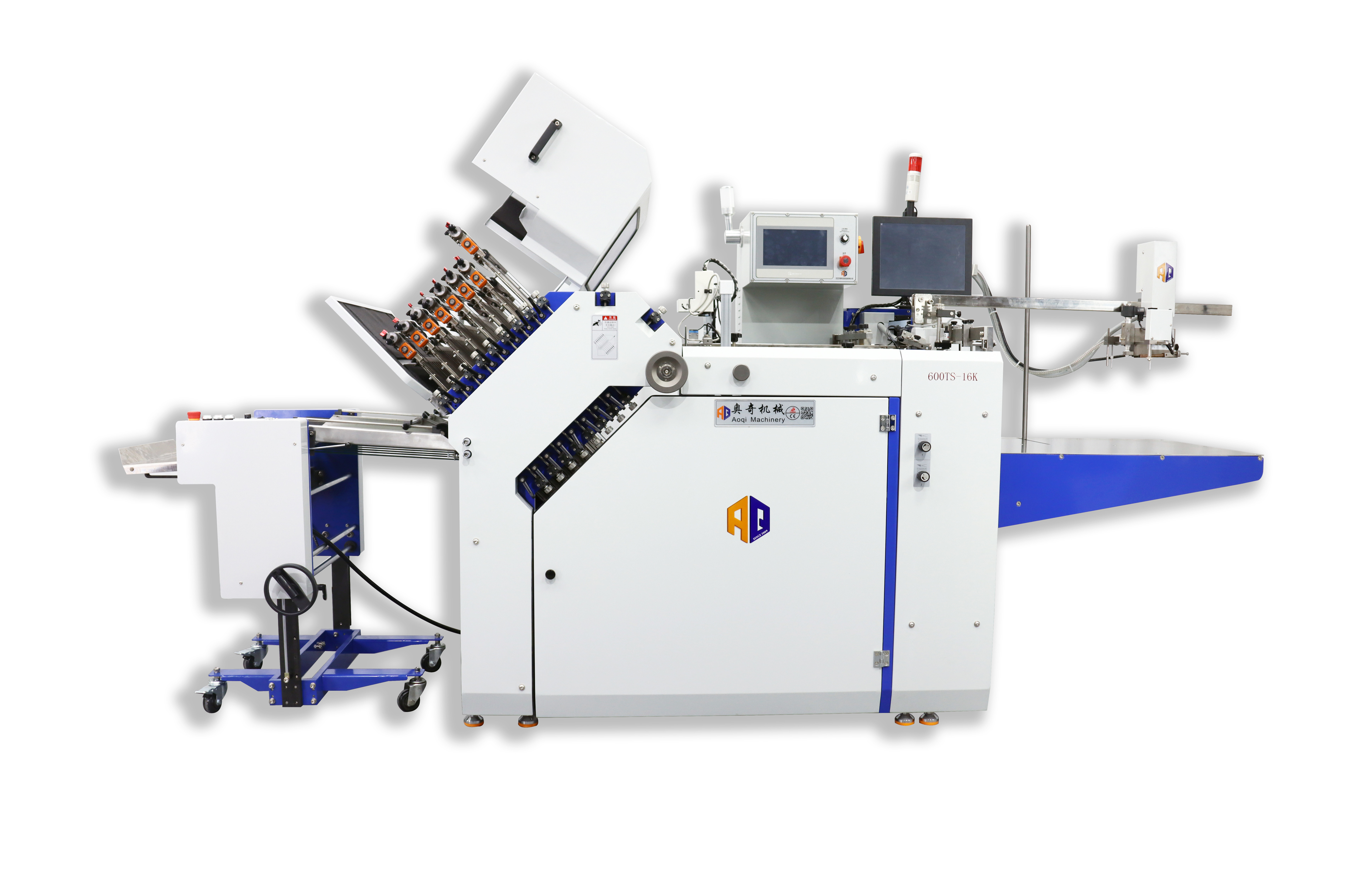 600mm Width Pharmaceutical Leaflet Paper Folding Machine With CCD Camera Inspection