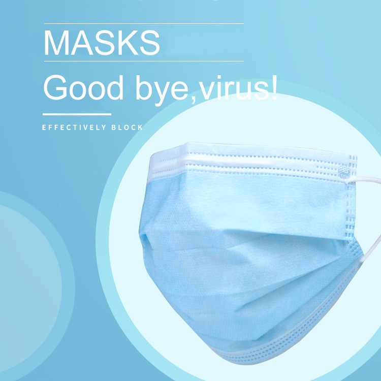 Civil Use Surgical Face Mask Mouth Cover Blue And White Surgical Mask