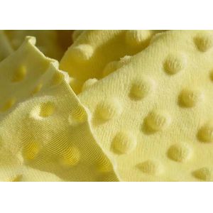 100% Polyester Micro Fleece Bubble Minky Plush Fabric OEKO Certification