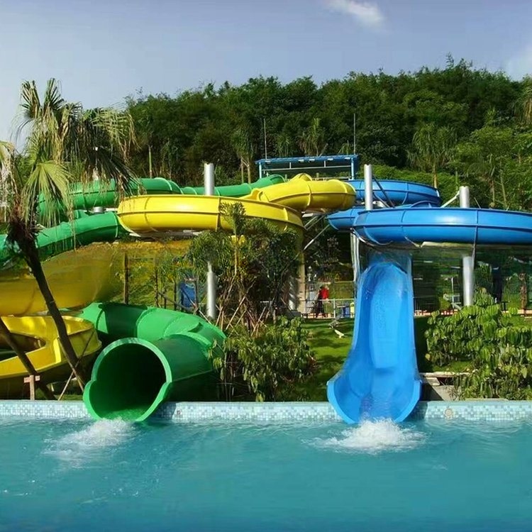 Colorful Open Body Slide Water Park Water Slide for Sale