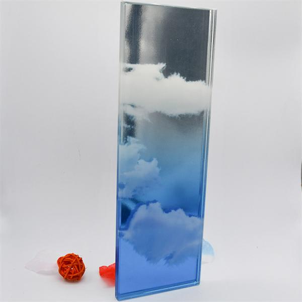 Art Decorative Glass Flat / Curve Customized Landscape Painting On Glass 5mm 6mm
