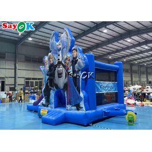Ice Princess Printing Theme Inflatable Bounce Trampoline Slide Combo