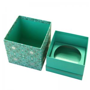 China Luxury Customized Handmade Gift Paper Box Packaging , Blue Foldable Paper Jewel Case ​  ​​ on sale