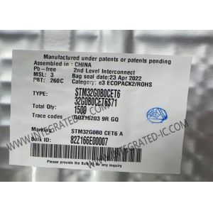  STM32G0B0CET6 32-Bit Single-Core 64MHz 512KB Embedded Microcontrollers IC Manufactures