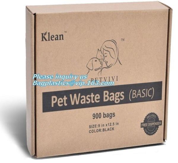 Doggy Poo Bags Compostable Doggie Dog Poop Bags Custom Printed, Disposable