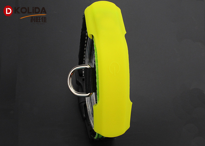 Bright White LED Illumination Flashing Dog LED Light Light Up Glow Cover In Collar Leash
