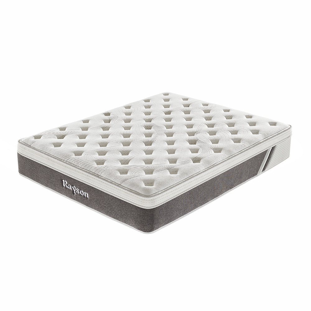 Euro Top Latex Foam 7 Zones Rolled Pocket Spring Mattress King Size