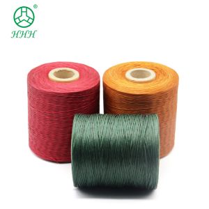 Chemical Resistance Pattern Dyed Polyester Braid Waxed Thread For Bracelets