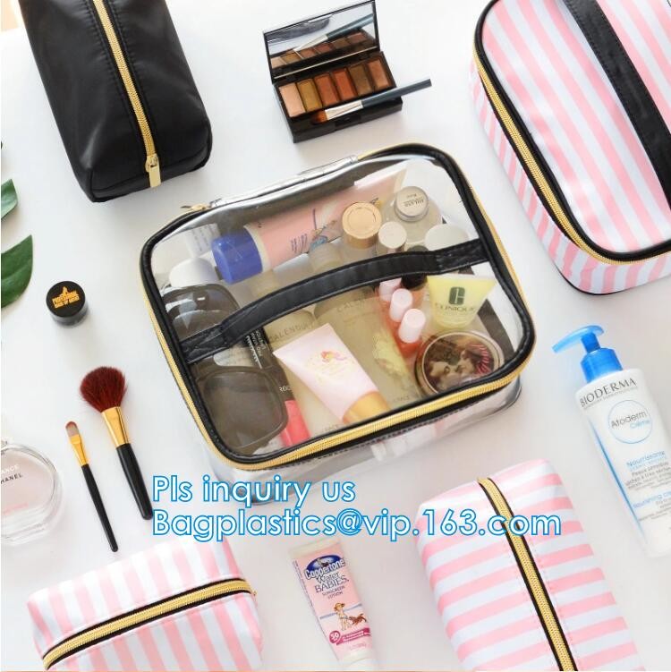 promotion Zip lockkk cosmetic PVC bag, pvc vinyl costmetic bag for packing, Cosmetic Bag with Zipper Candy Carry Bag, packs