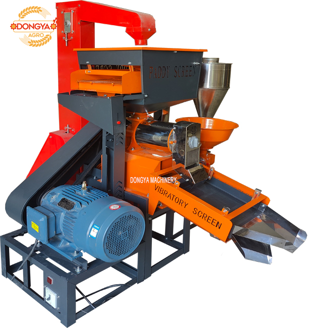 Stainless Steel Fine Bran Vibratory  Rice Mill Machine With Loading Lifter 650KG Per Hour