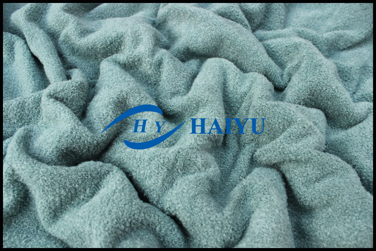 100% polyester warp knitting pearl velour/knitting fabric