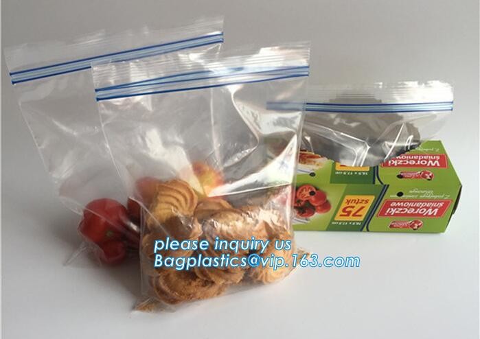 packing clear bag LDPE transparent custom printed zipper bags plastic k bag, transparent custom printed zip
