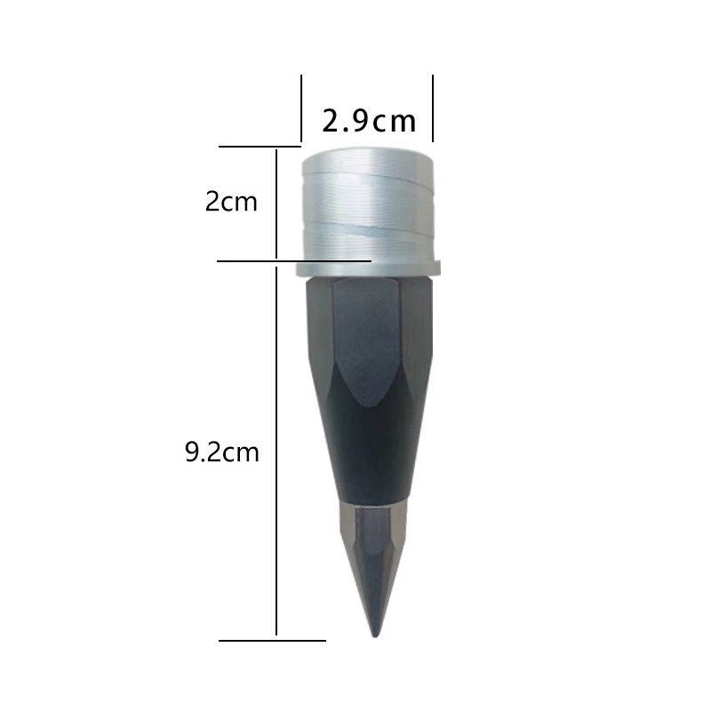 Urvey Range Rod Prism Pole Point Tip With 5/8 Internal Thread GPS RTK Centering Surveying Accessories Carbon Tube Point