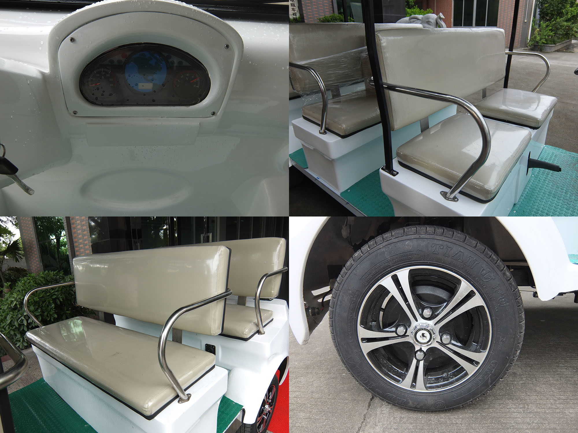 Low Running Noise Tourist 8 Seater Electric Car For Multiple Purpose Street Legal