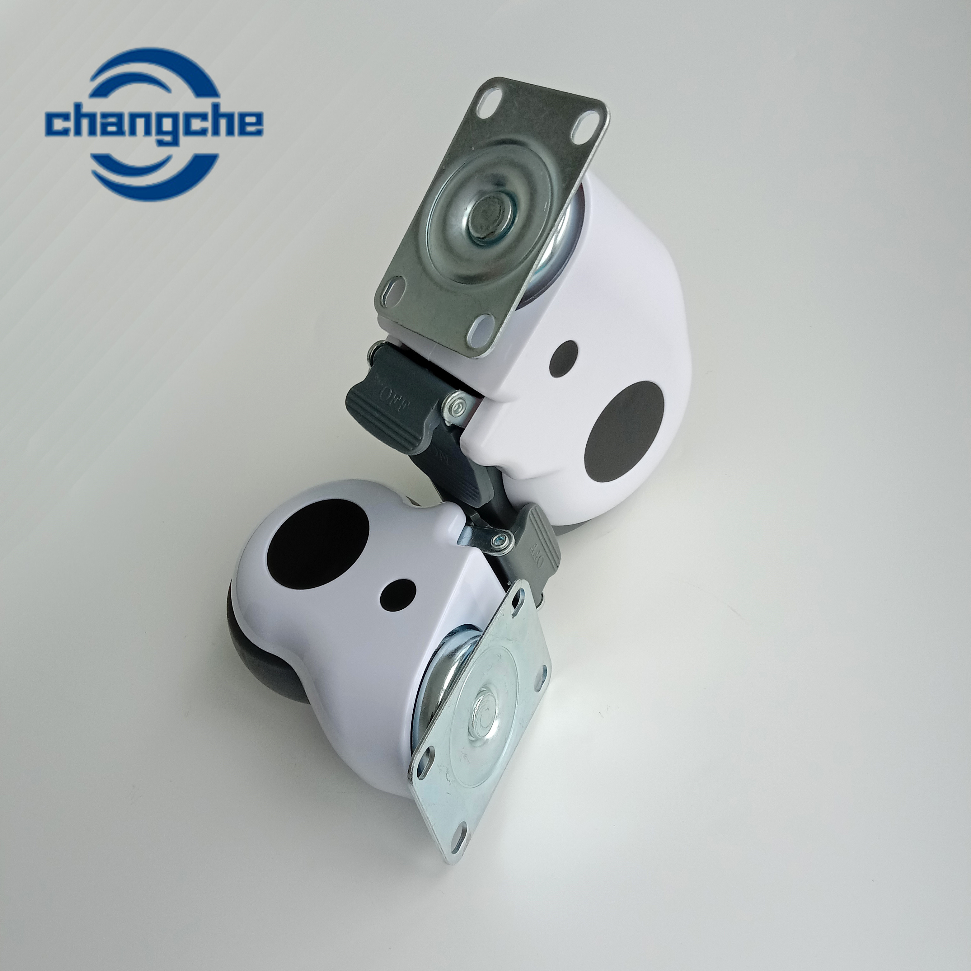 ODM OEM Medical Bed Wheels With Plate High Load Swivel Casters For Hospitals