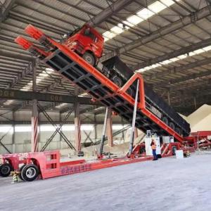  Side and Backward Flip Hydraulic Tilt Deck Unloader 1T-100T for Pollution Free Truck Operation Manufactures