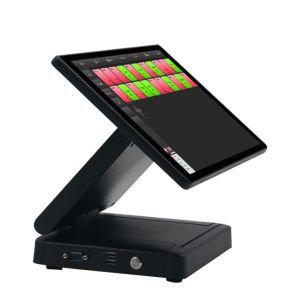 Foldable Desktop Payment Kiosk HDD-880 with Adjustable Screen Heights and 2G DDR