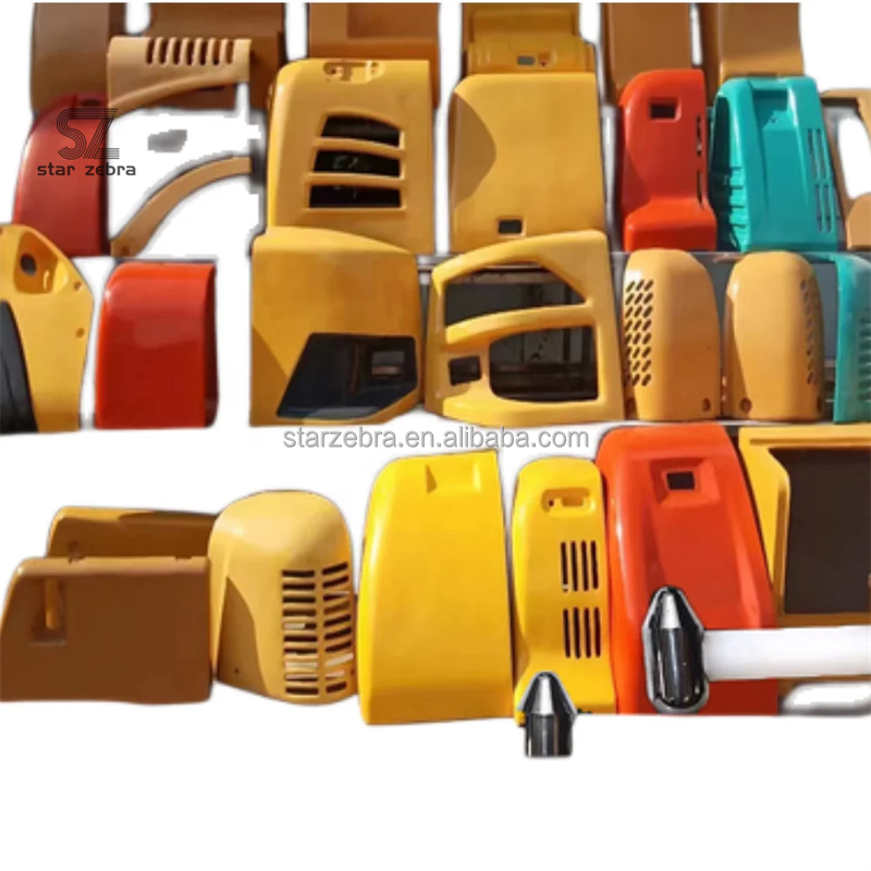 Construction Works Excavator Engine Cover with Rear Cover Battery Fuel Tank and Side Cover