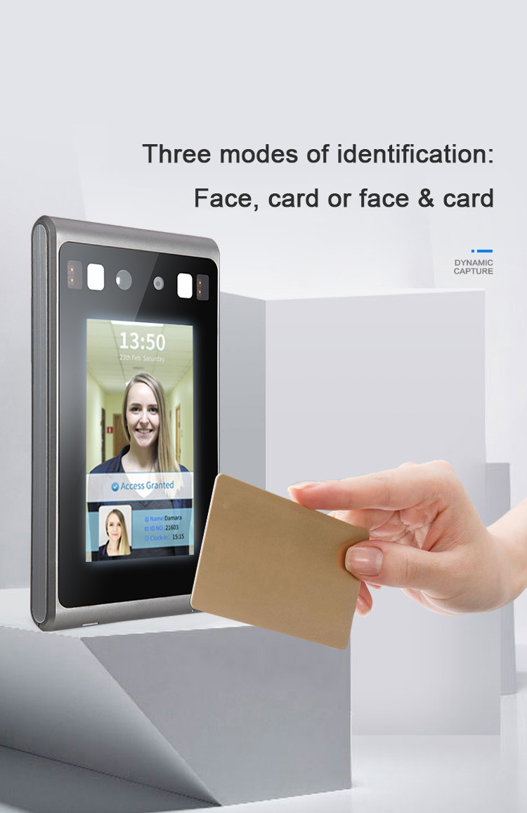 4.3 Inch Biometric Face Scanner Attendance System Linux Smart Door Access Control