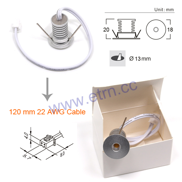 6W Dimmable Flashes LED Downlight Sharp Bright Cabinet indoor ceiling Light Spotlight