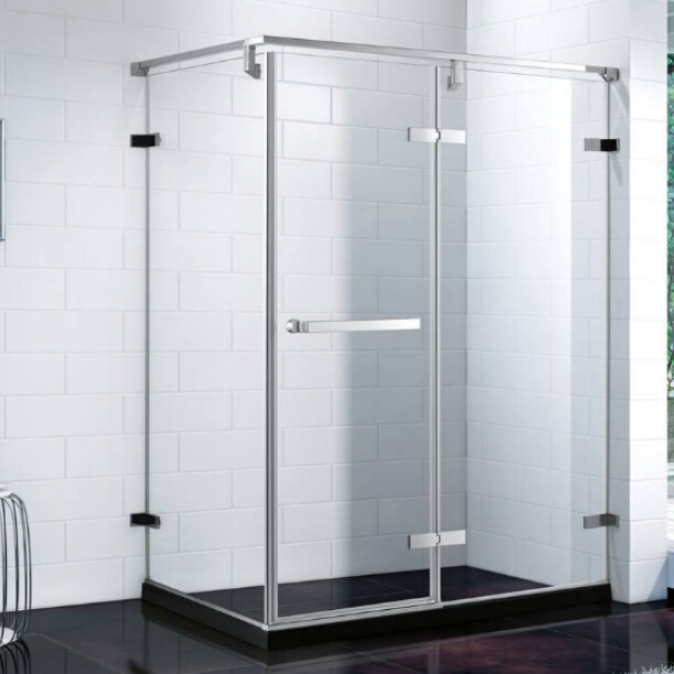 5mm Bathroom Shower Screens Tempered Glass Polishing Finish Cubicle Shower Rooms Enclosure