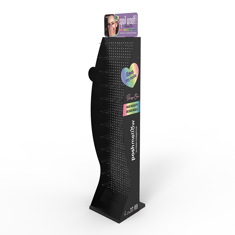 Customized Eyeshadow Display Rack Palette Metal Display Stand Cosmetic For Supermarket