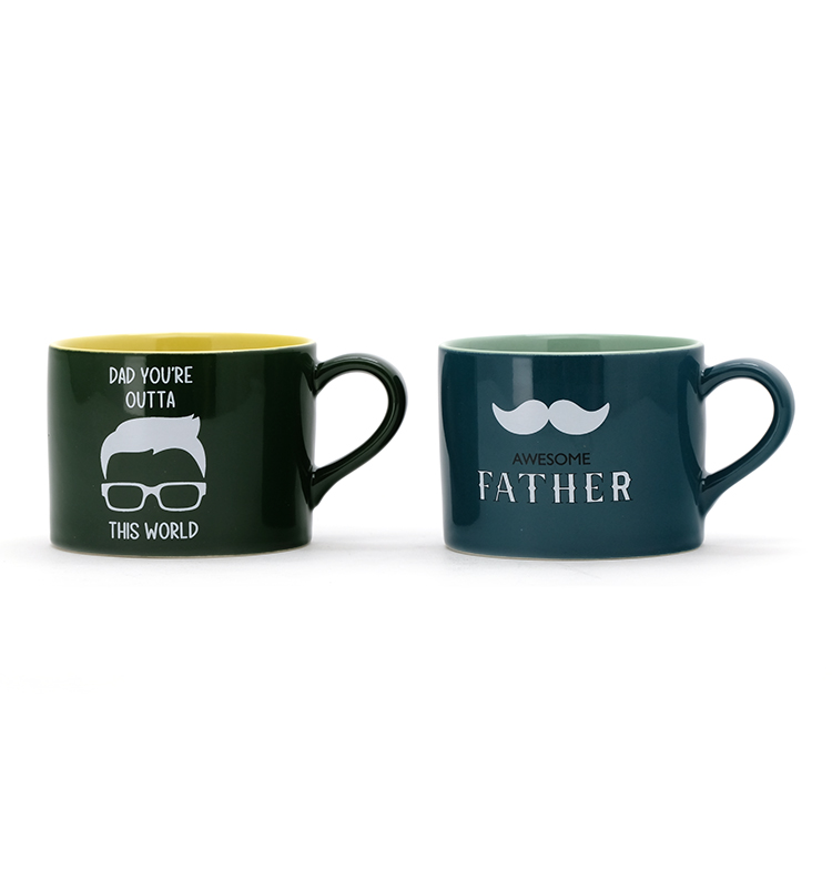 Customized Muti-Color Tea Mothers Day Coffee Mug Ceramic Cup Custom Logo For Dad