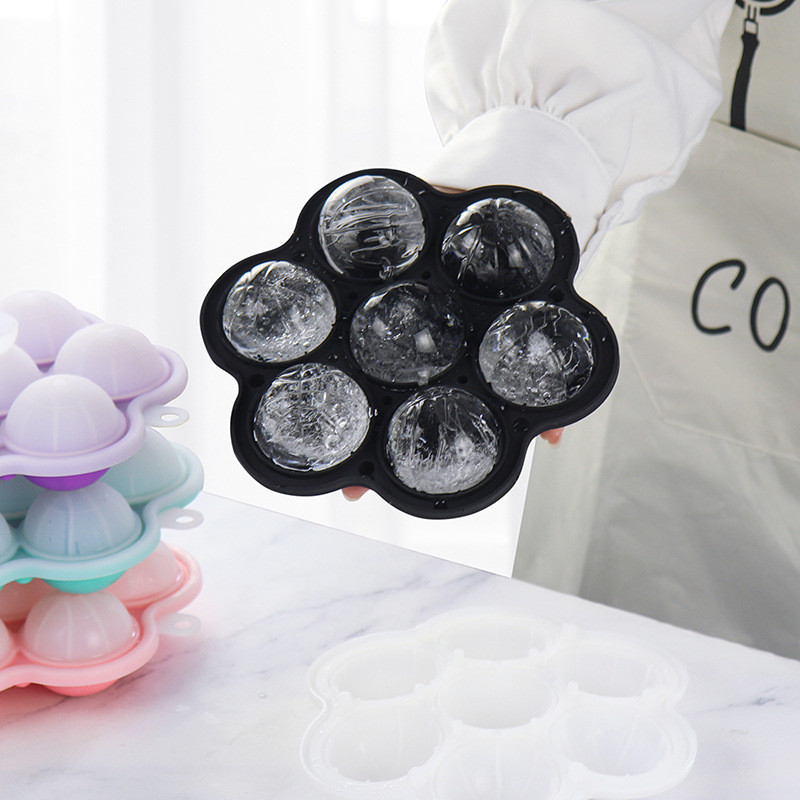 Ice Ball Maker, TINANA Reusable 2.5 Inch Ice Cube Trays, Easy Release Silicone Round Ice Sphere Tray With Lids & Funnel For Whiskey, Cocktails &