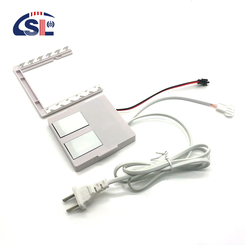110V 240VAC Double keys Bathroom Led lighting Single/Three color On/Off Dimmer Touch Sensor Switch