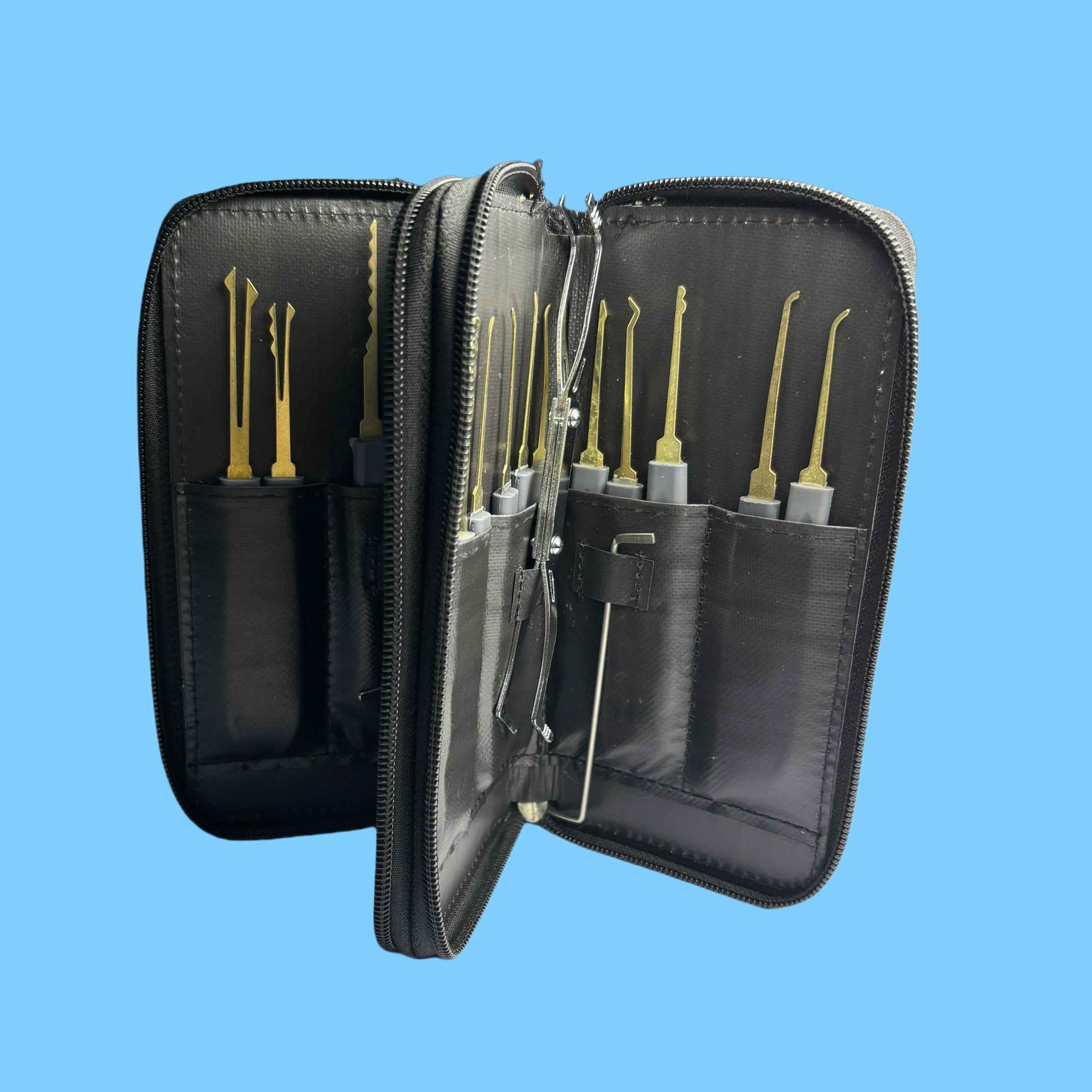 Sus304 Material Locksmithing Tools 24 Pcs Lockpick Set With Practice Lock