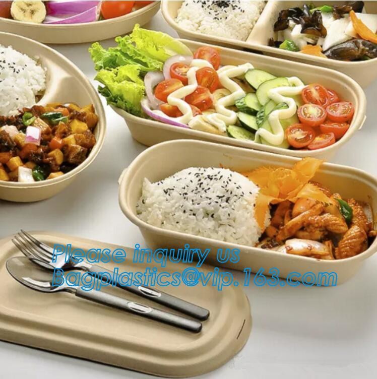 Meal Prep Containers Free Sample Bento Lunch Box Biodegradable Food Container Plastic Wheat Straw Lunch Box bagplastics