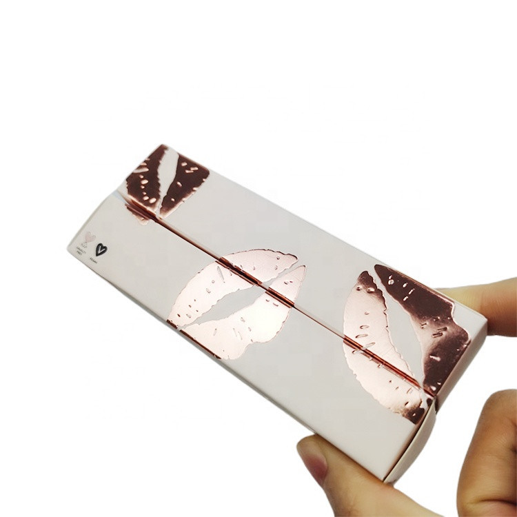 Gold Foil 105mm High Cardboard Cosmetic Paper Box For Essential Oil Perfume Bottle