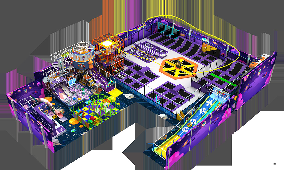 Large Size Kids Indoor Commercial Playground Equipment 2-12 Years Old For Business