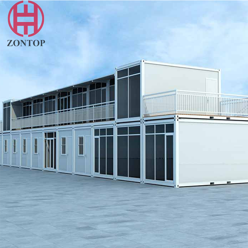 Zontop China Factory Modern Cheap Fast Assemble Prefab Houses Customized Mini Modular 2 Bedroom Prefab Container Home