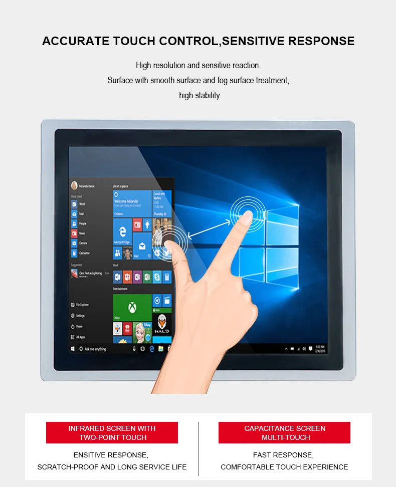 27 Inch Capacitive Lcd Touch Screen Industrial Control Computer Multifunction Self Service Terminal